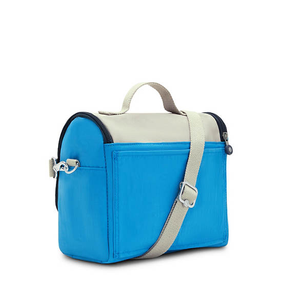 Kipling New Kichirou Lunch Bag Bags Lake Blue Block | AU 2148IL